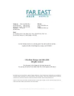 Preview for 20 page of Far East Europe CEFT54 Installation And User Manual