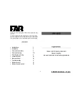 Preview for 2 page of FAR AV-2 Owner'S Manual