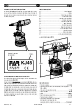 Preview for 37 page of FAR KJ45 Instructions For Use - Spare Parts