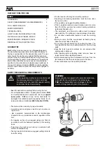 Preview for 4 page of FAR RAC 171 Translation Of Original Instruction Manual