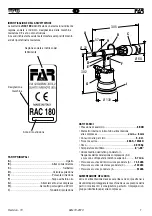 Preview for 7 page of FAR RAC 180 Original Instructions Manual