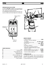 Preview for 15 page of FAR RAC 180 Original Instructions Manual