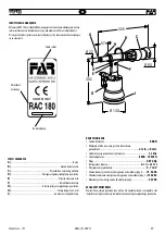 Preview for 27 page of FAR RAC 180 Original Instructions Manual