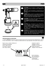 Preview for 10 page of FAR RAC 210 Original Instructions Manual