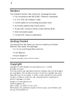 Preview for 2 page of Farallon Starlet User Manual