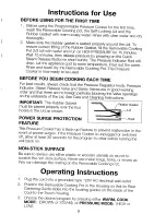 Preview for 9 page of Farberware Millennium FPC800V Use & Care Instructions Manual