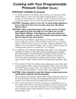 Preview for 14 page of Farberware Millennium FPC800V Use & Care Instructions Manual