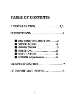 Preview for 2 page of Farenheit 10.4 " color tft-lcd monitor Owner'S Manual