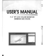 Preview for 1 page of Farenheit 7.3" TFT LCD Color Monitor User Manual