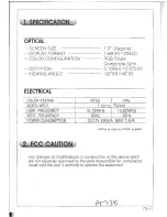 Preview for 2 page of Farenheit 7.3" TFT LCD Color Monitor User Manual