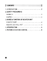 Preview for 2 page of Farenheit 7" TFT LCD Monitor User Manual