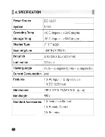 Preview for 6 page of Farenheit 7" TFT LCD Monitor User Manual