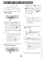 Preview for 16 page of Farenheit Car Stereo Owner'S Manual