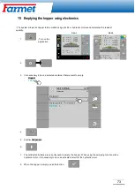 Preview for 74 page of Farmet FALCON PRO Operating	 Instruction