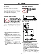 Preview for 15 page of Farmi Forest Corporation JL 351P Operation, Maintenance And Spare Parts Manual