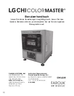 Preview for 52 page of Farouk COLORMASTER LGCHI-01G Owner'S Manual