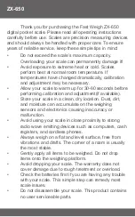 Preview for 2 page of Fast Weigh Scales ZX-650 User Manual