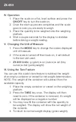 Preview for 4 page of Fast Weigh Scales ZX-650 User Manual