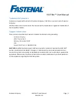 Preview for 2 page of Fastenal FAST Bin 9705080 User Manual