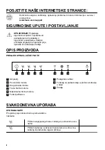 Preview for 8 page of FAURE FFV916Y User Manual