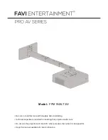 FAVI FPM1949LT3W User Manual preview