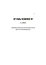 Preview for 25 page of FAVORIT 4-J INOX Operating And Installation Instructions