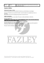 Preview for 13 page of FAZLEY 9000-0043-0040 User Manual