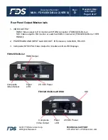 Preview for 8 page of FDS FD932DVD-BLU-2 VER HDSDI Installation And Operation Manual