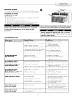 Preview for 7 page of Fedders 23-23-0363N-002 Installation & Operation Manual