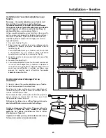 Preview for 21 page of Fedders Portable Dehumidifier Installation And Operation Manual