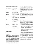 Preview for 3 page of Fedders Trion PORT-A-CART Installation, Operation & Service Manual