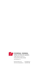 Preview for 12 page of Federal Signal Corporation A12SA Service And Maintenance Instructions