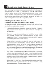 Preview for 12 page of Federal Signal Corporation CAMLCD-AHD-70 Installation And Operation Manual