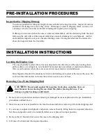 Preview for 5 page of Federal ECGR50 Installation & Operation Instructions