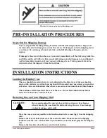 Preview for 6 page of Federal SNR48 Installation & Operation Instructions