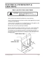 Preview for 11 page of Federal SNR48 Installation & Operation Instructions