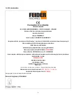 Preview for 30 page of Feider Machines FG4500-1 Instruction Manual