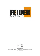 Preview for 15 page of Feider Machines FMP800-A-1 User Manual