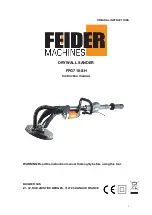 Feider Machines FPG710-SH Instruction Manual preview