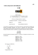 Preview for 121 page of Feider Machines FRX600 Instruction Manual