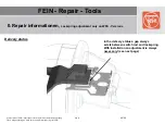 Preview for 8 page of Fein WSS14-125 Repair Information