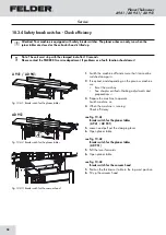 Preview for 52 page of Felder AD 941 Operating Manual