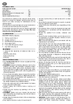 Preview for 3 page of Felisatti APF200/1010LE Operating Instructions Manual