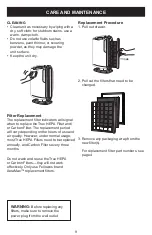 Preview for 9 page of Fellowes AeraMax DX55 Operator'S Manual