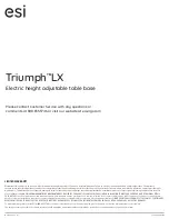 Preview for 12 page of Fellowes esi Triumph LX Assembly Instructions Manual