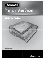 Fellowes Galaxy e Wire Instruction Manual preview