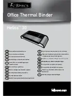 Preview for 1 page of Fellowes Helios 30 Instruction Manual