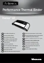 Fellowes Helios 60 Instructions Before Use preview