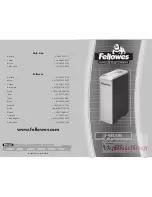 Preview for 2 page of Fellowes POWERSHRED C-120 Instruction Manual