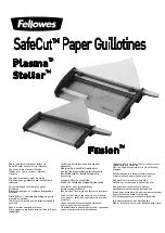 Preview for 2 page of Fellowes SafeCut Stellar Series Manual